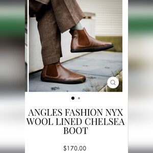 Angles Fashion NYX Winter Wool Lined Chelsea Boots EU 39 - new - barefoot shoes